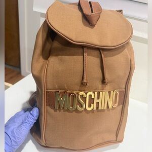 Moschino Tan Backpack